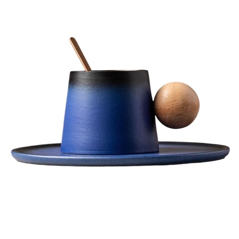 Ceramic Coffee Cup and Saucer Set