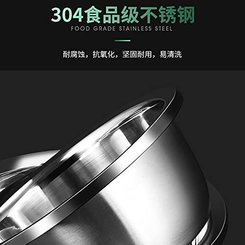 8-Piece Nesting Stainless Steel Mixing Bowls