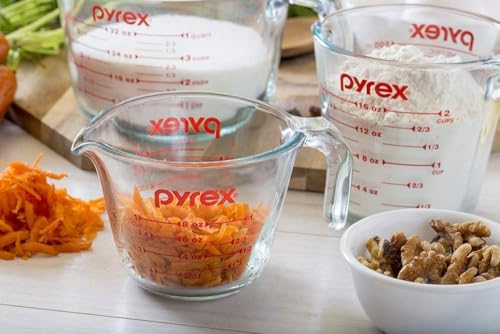 Pyrex 1-Cup and 2-Cup Glass Measuring Set