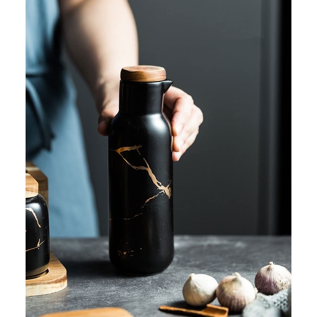350ml Ceramic Seasoning Jar with Spoon and Tray