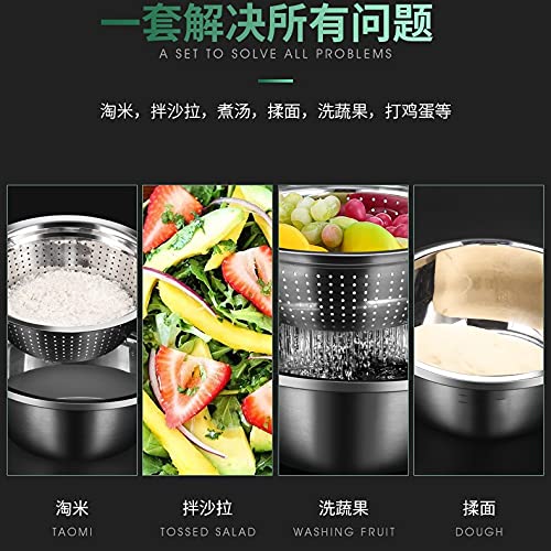 8-Piece Nesting Stainless Steel Mixing Bowls