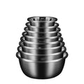 8-Piece Nesting Stainless Steel Mixing Bowls