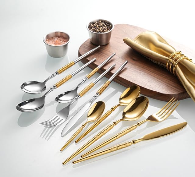 20-Piece Knight Handle Flatware Set for Four