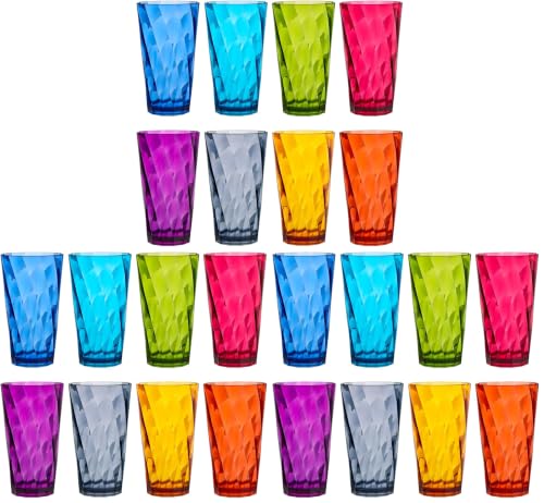 US Acrylic 8-Piece 26oz Jewel Tone Tumbler Set