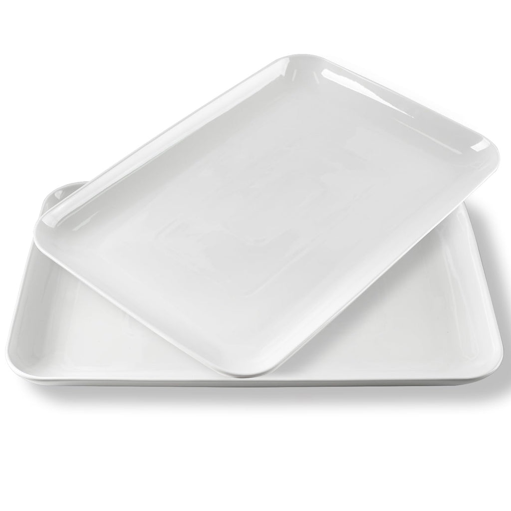 3-Piece Graduated Porcelain Serving Platter Set