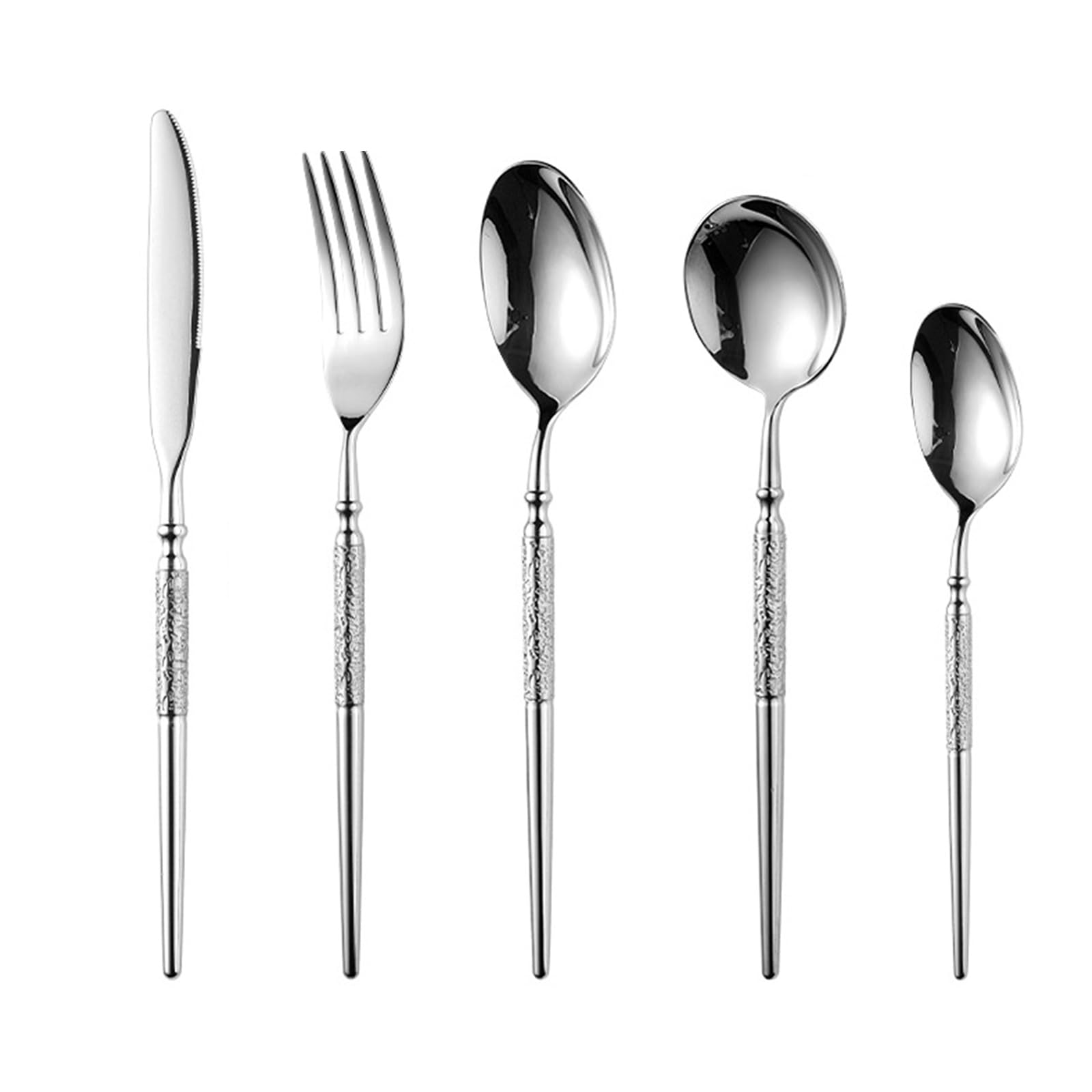 20-Piece Knight Handle Flatware Set for Four