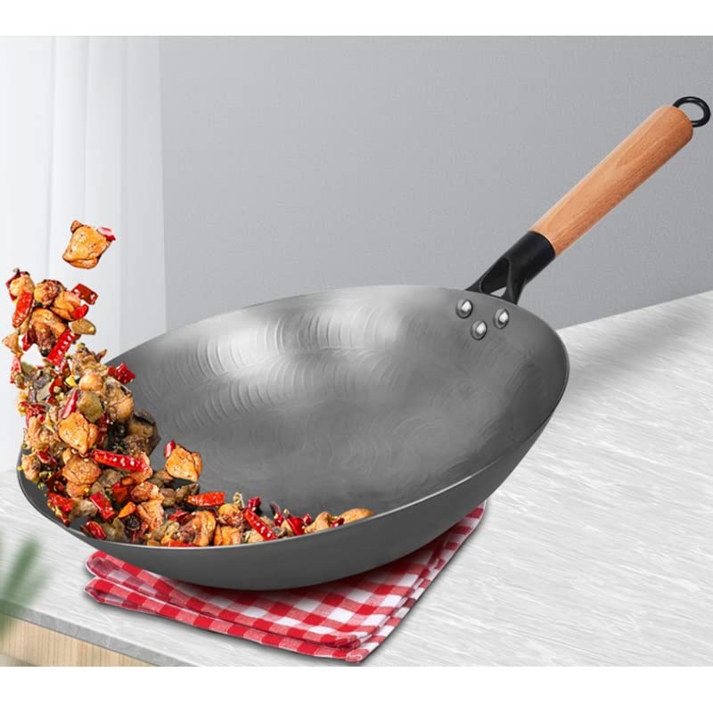 Handmade Uncoated Iron Wok Collection