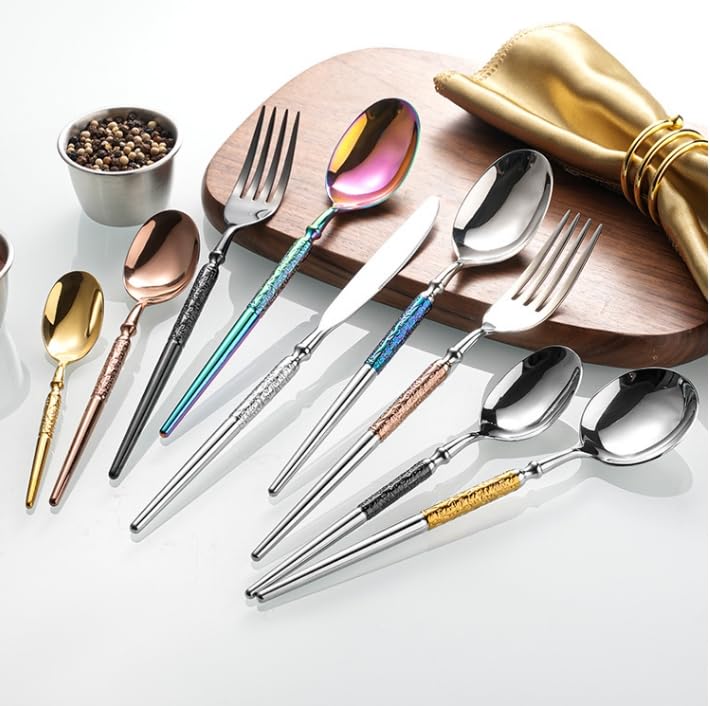 20-Piece Knight Handle Flatware Set for Four
