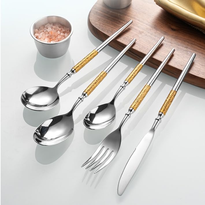 20-Piece Knight Handle Flatware Set for Four
