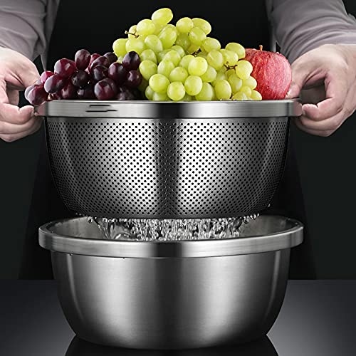 Stainless Steel Mixing Bowl and Colander