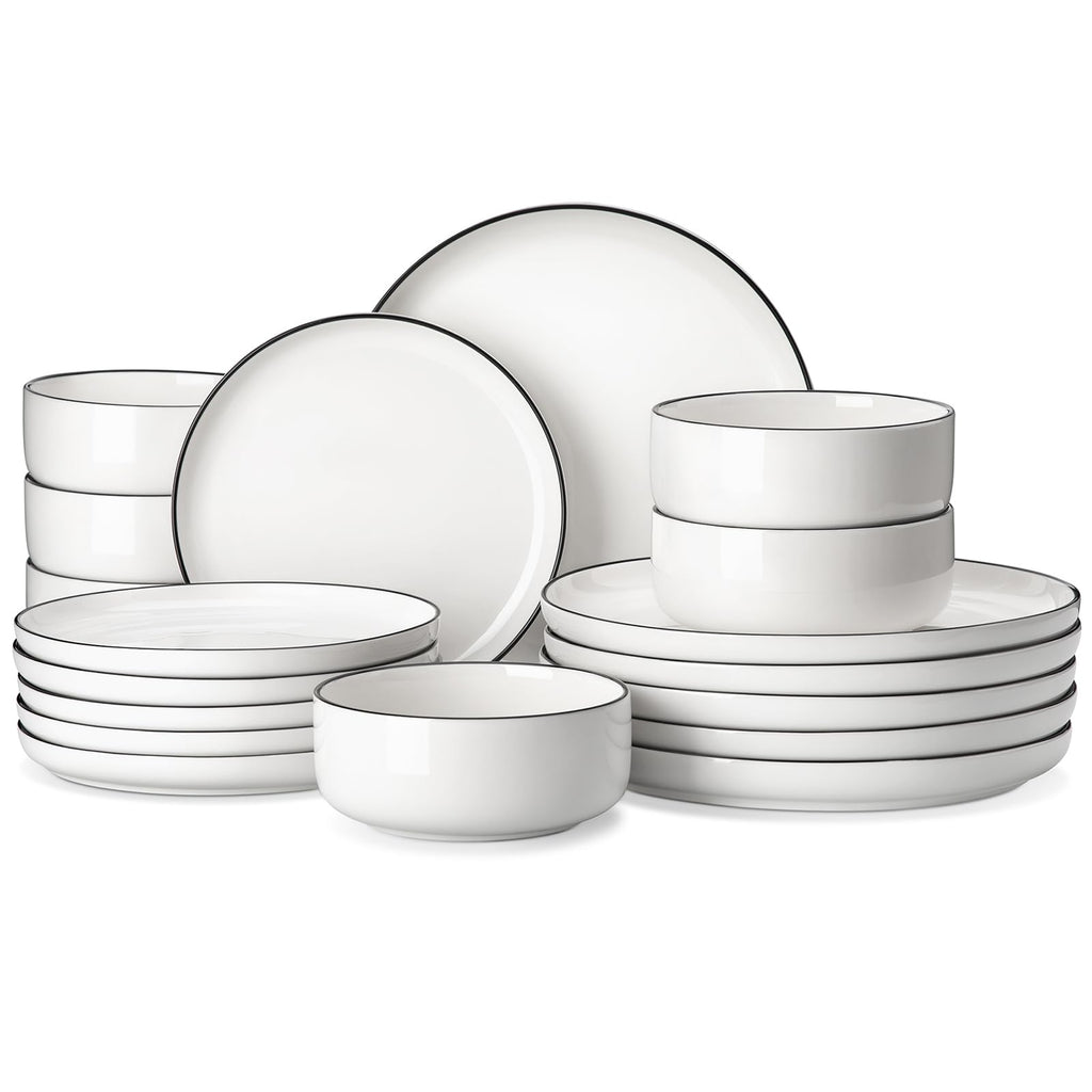 MALACASA LUNA Ceramic Dinnerware Collection