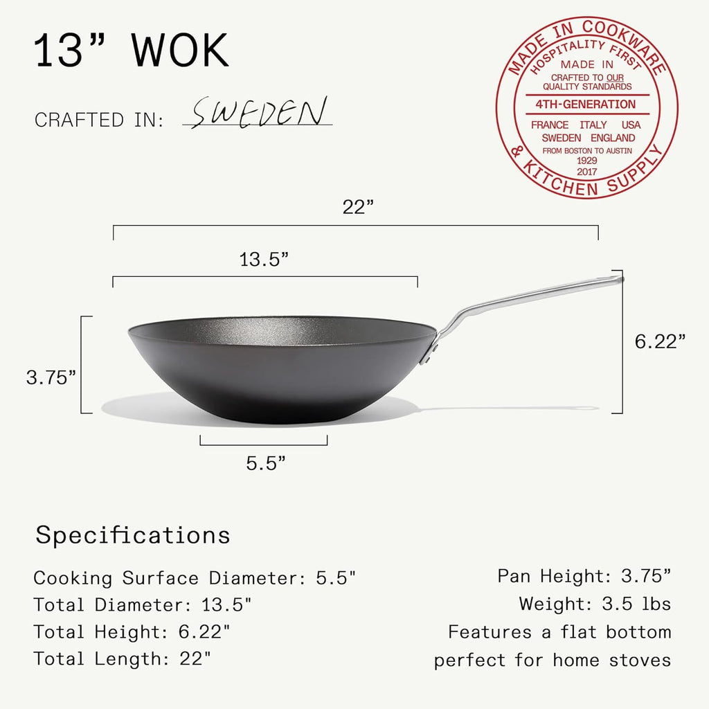 Made In 13.5-Inch Carbon Steel Wok