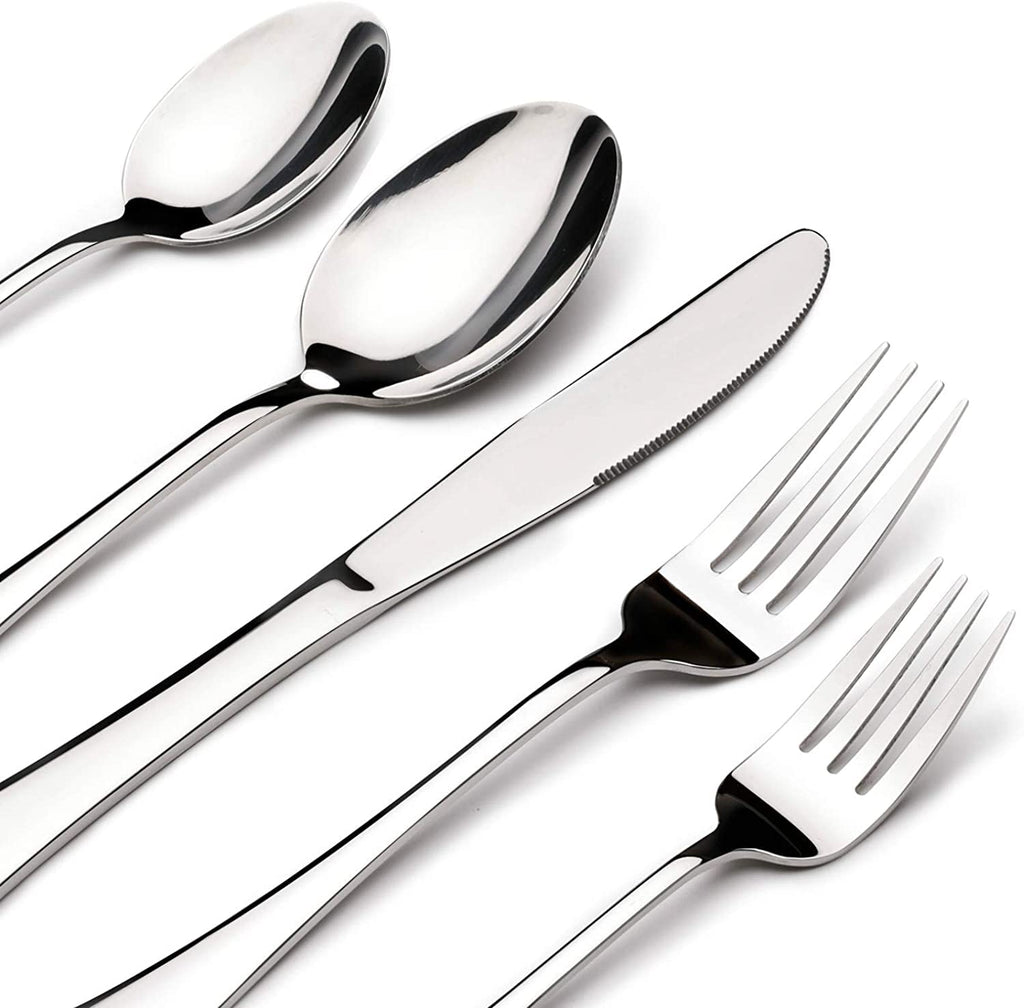 65-Piece Stainless Steel Flatware Set for 12
