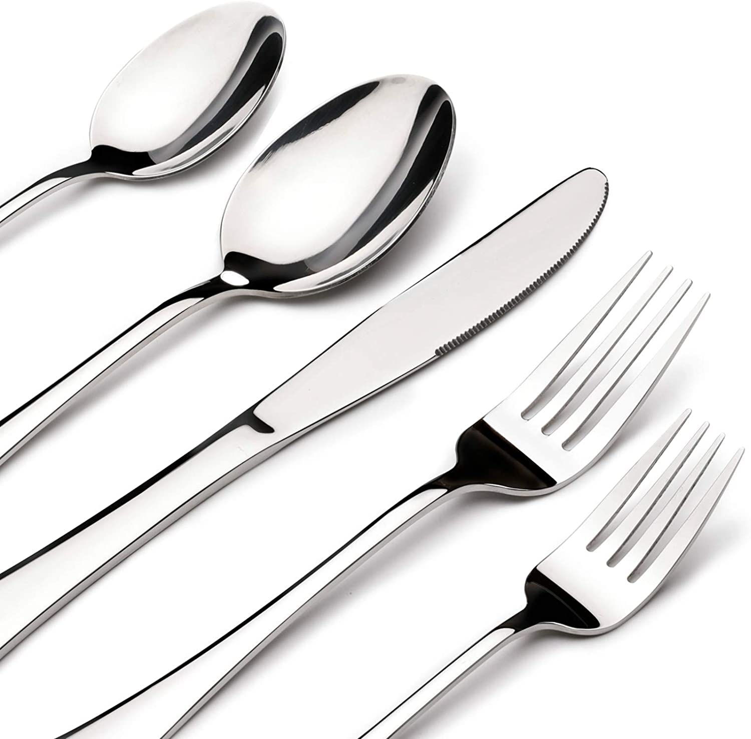 65-Piece Stainless Steel Flatware Set for 12