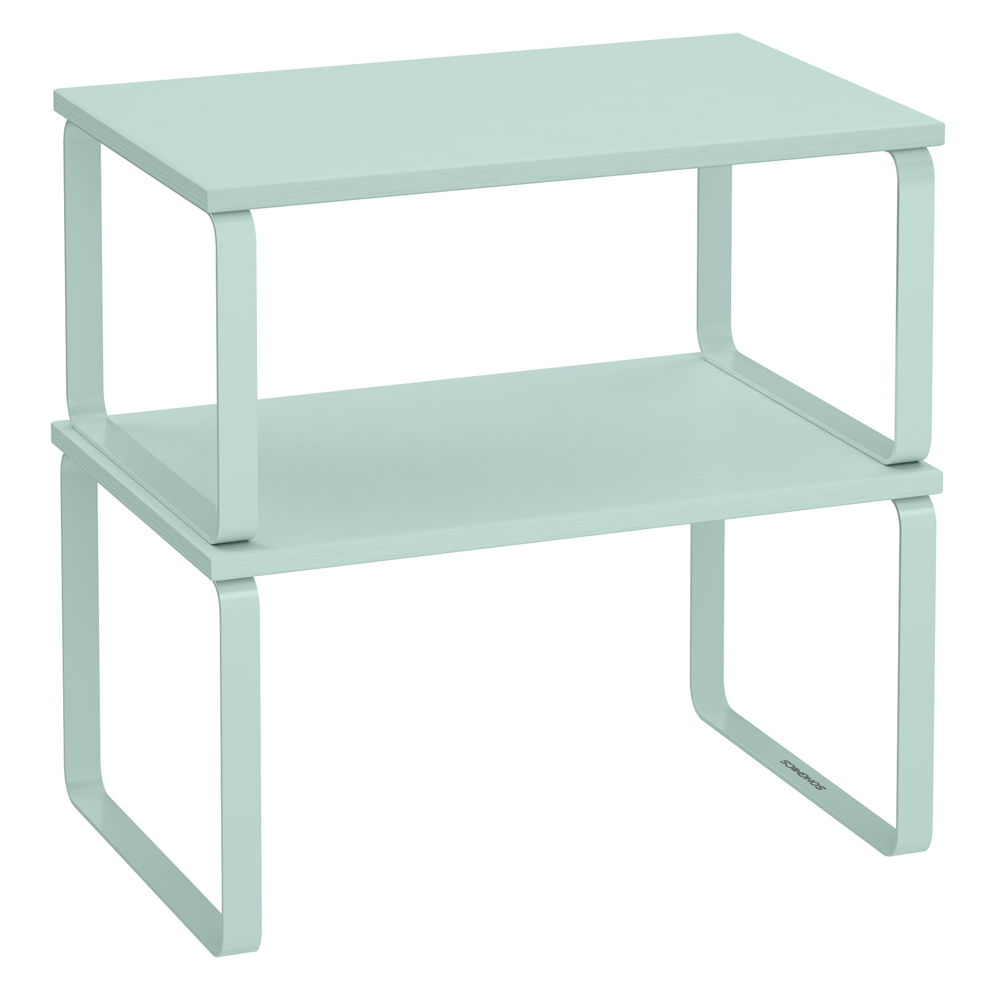 SONGMICS 2-Piece Stackable Cabinet Shelf Set