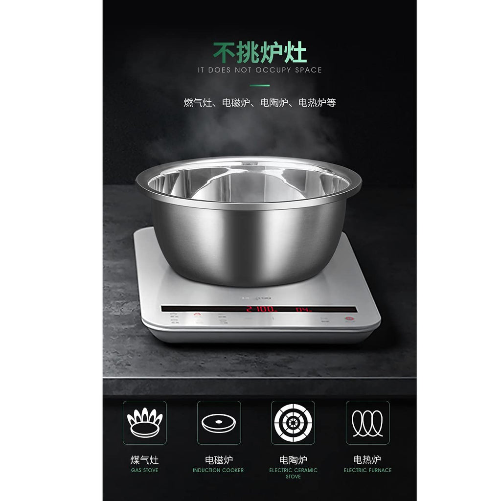8-Piece Nesting Stainless Steel Mixing Bowls