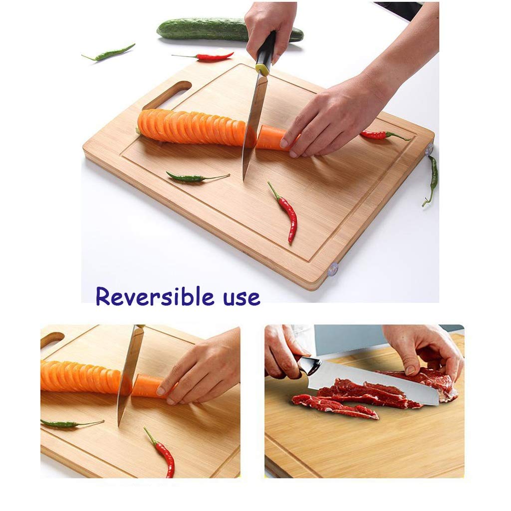 Reversible Wood Cutting and Serving Board