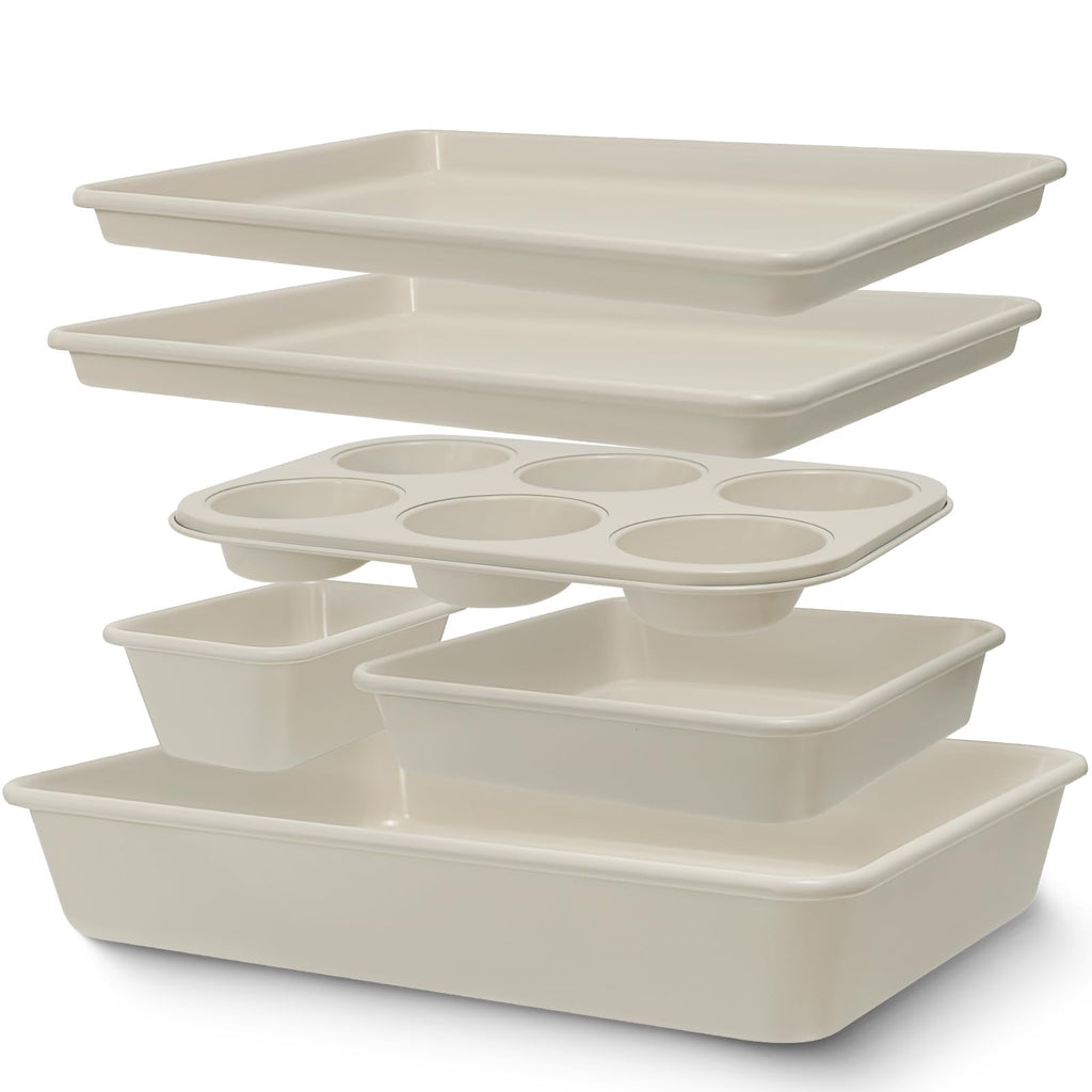6-Piece Carbon Steel Baking Pan Set