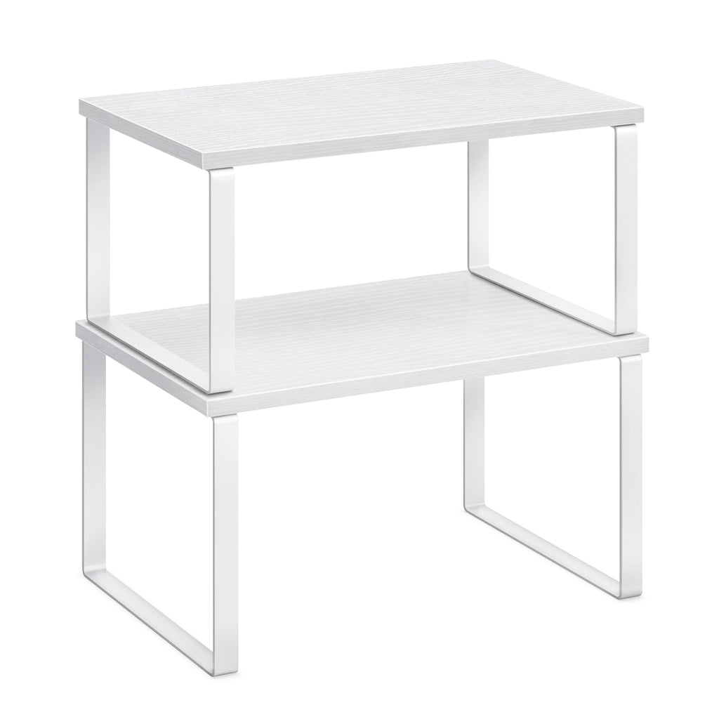 SONGMICS 2-Piece Stackable Cabinet Shelf Set