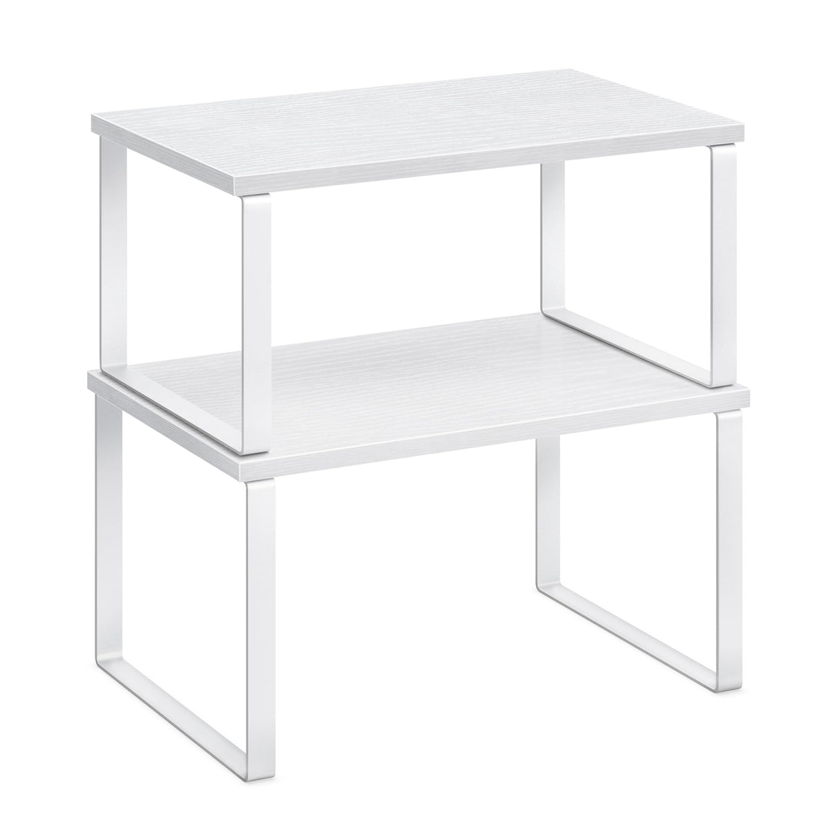 SONGMICS 2-Piece Stackable Cabinet Shelf Set