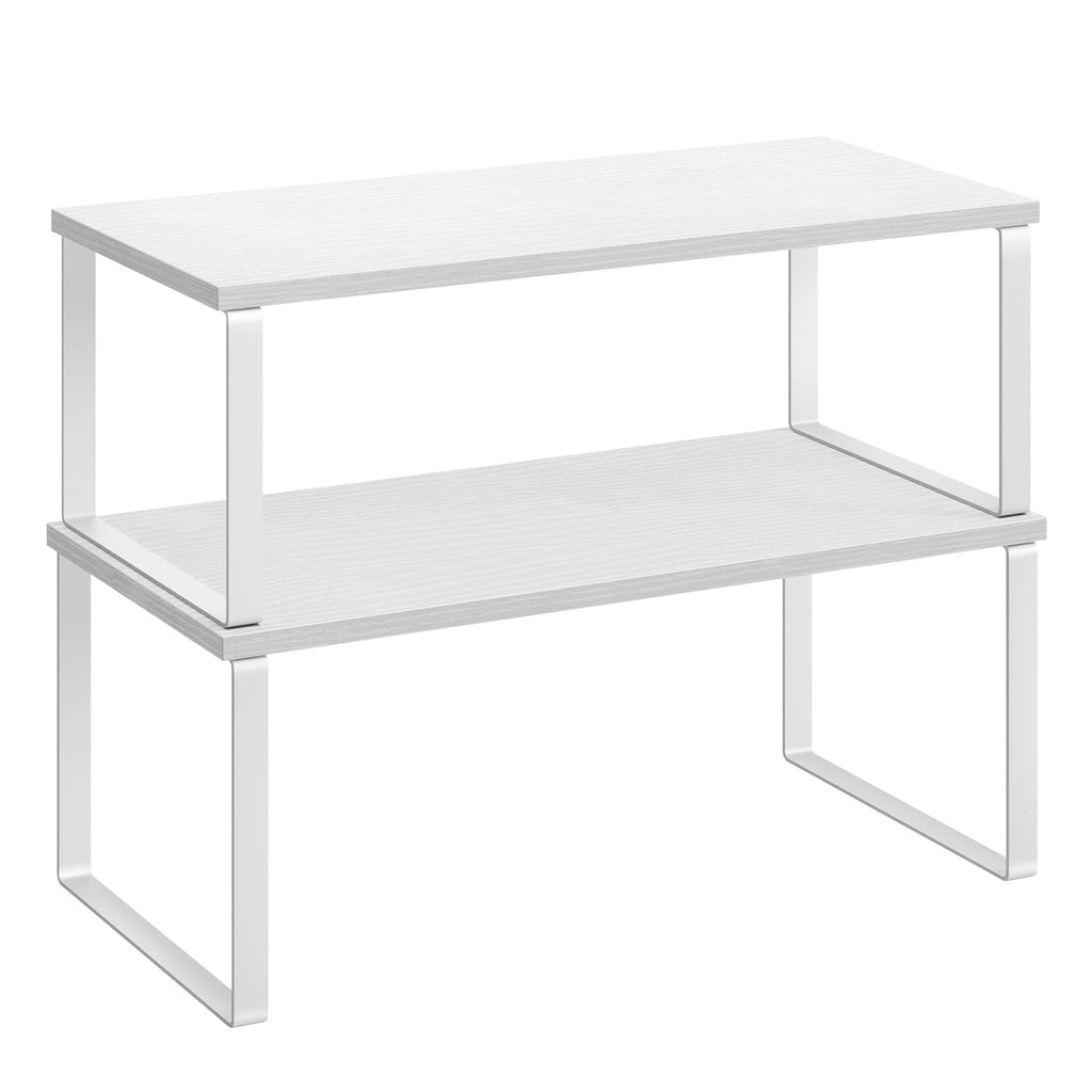 SONGMICS 2-Piece Stackable Cabinet Shelf Set