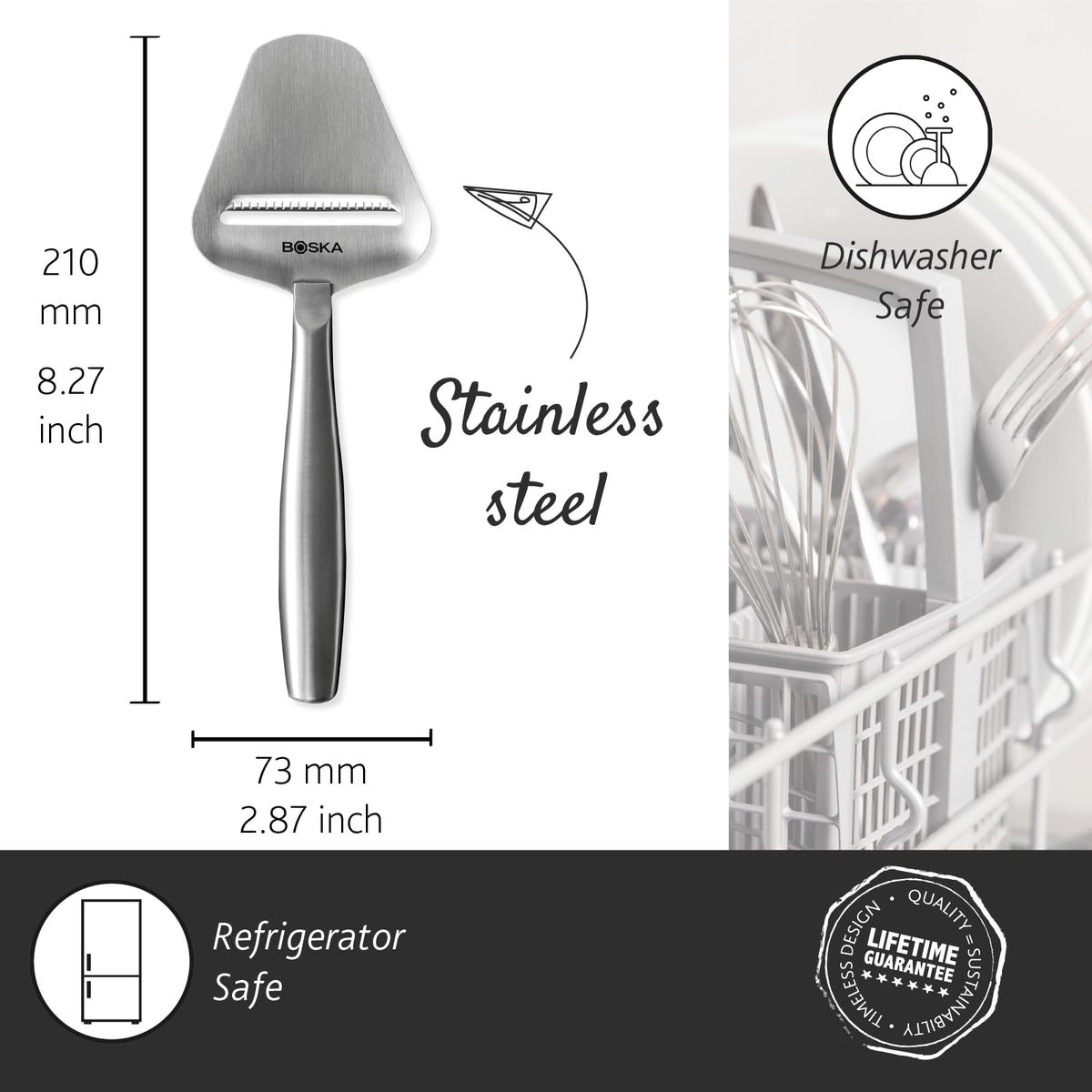 BOSKA Stainless Steel Cheese Slicer