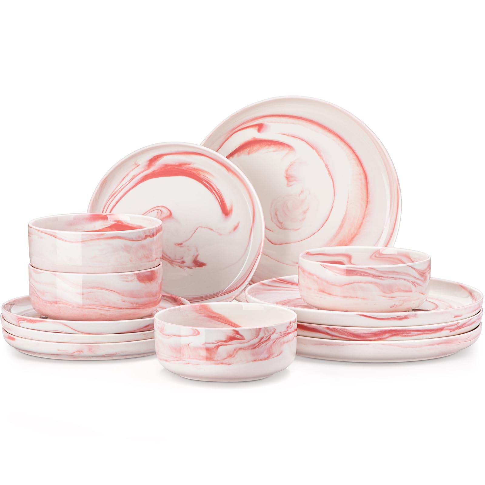 MALACASA LUNA Ceramic Dinnerware Collection