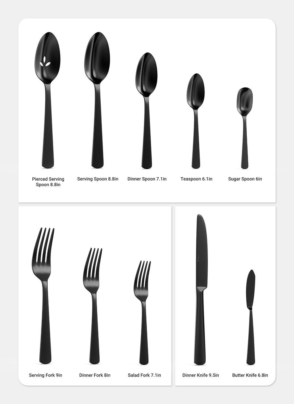 65-Piece Stainless Steel Cutlery Collection