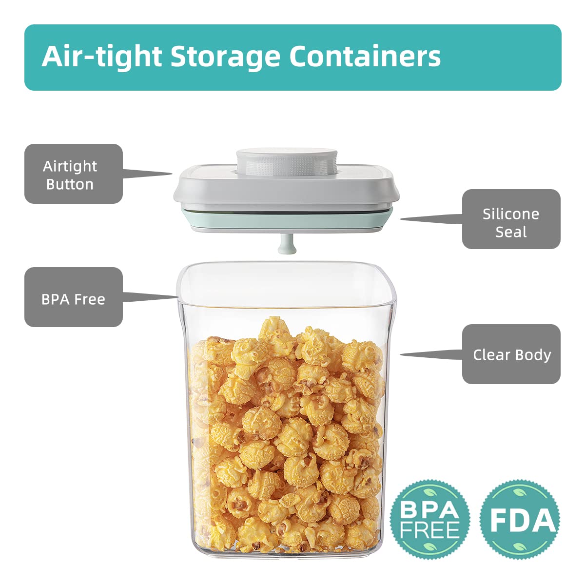 8-Compartment Stainless Steel Snack Container Set
