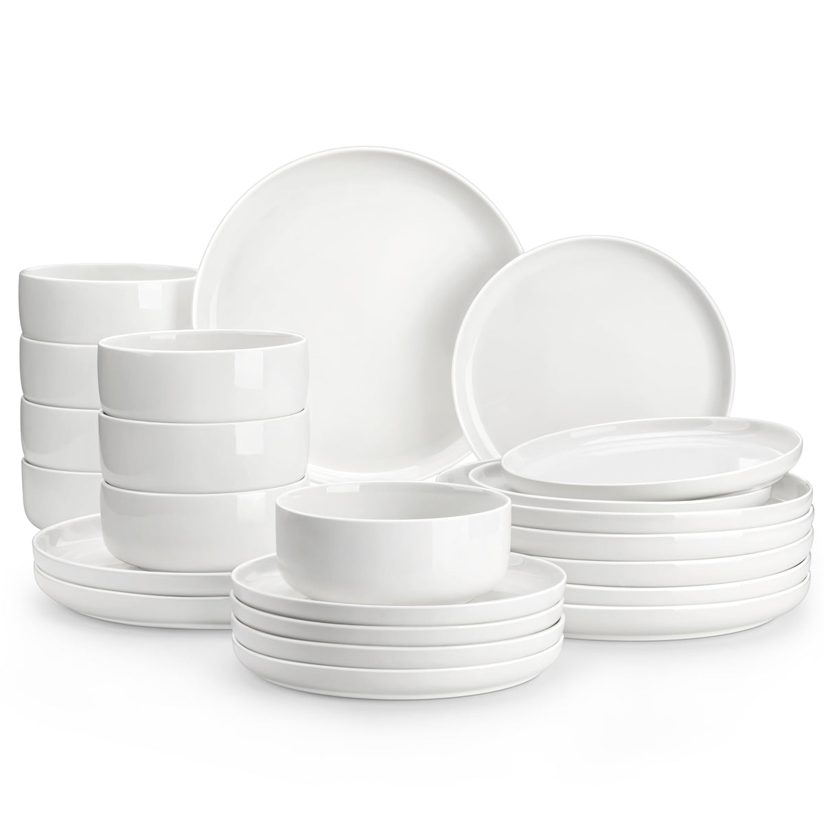 MALACASA LUNA Ceramic Dinnerware Collection