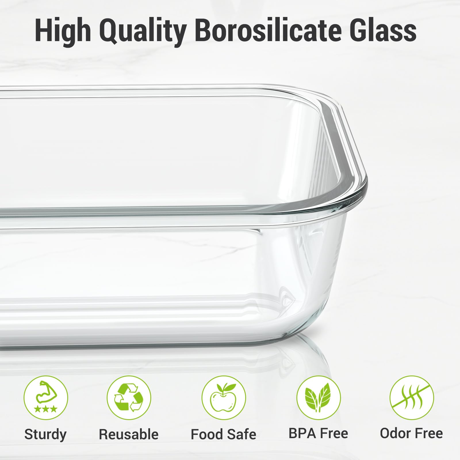 Dealusy 20-Piece Glass Food Storage Container Set