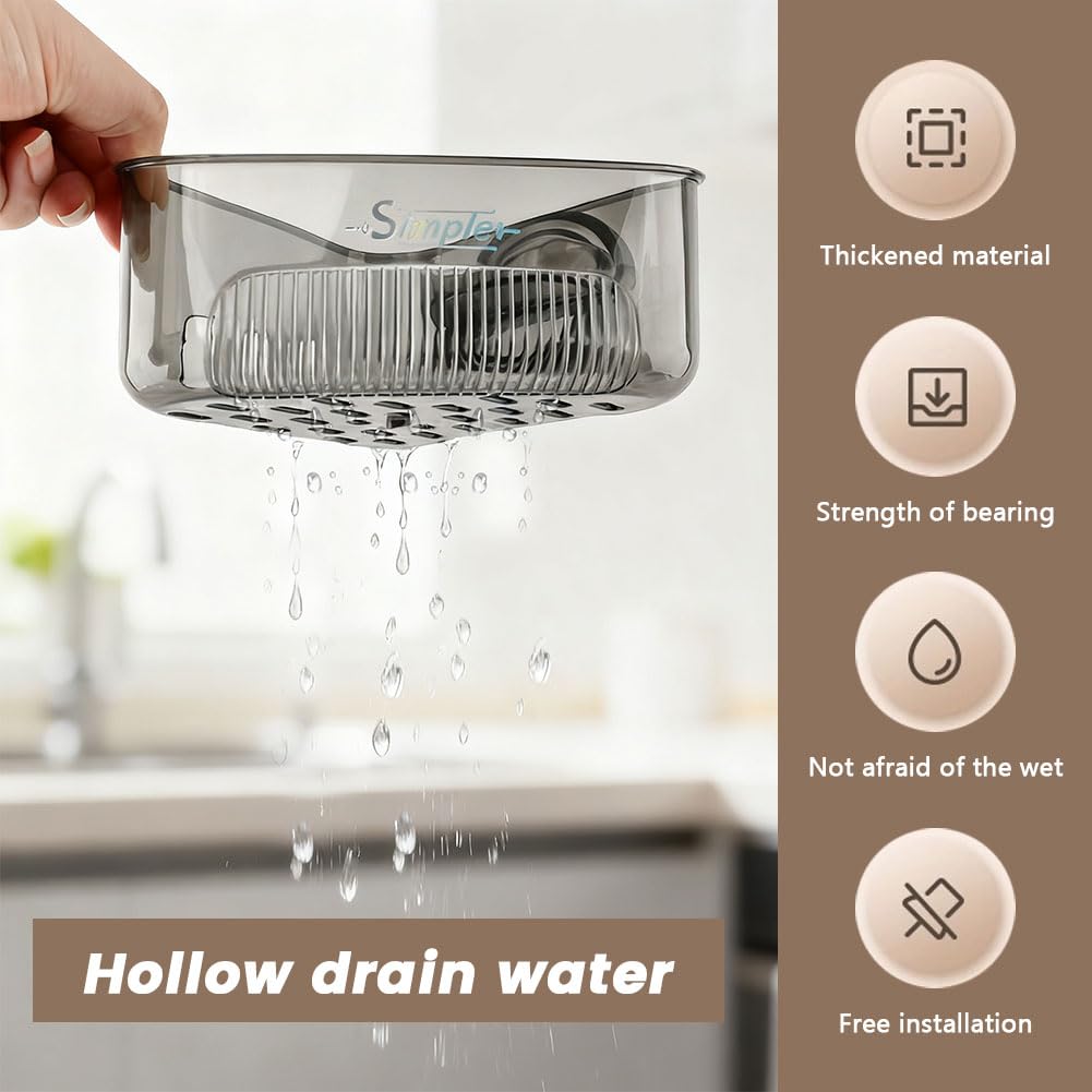 2-Piece Rotating Suction Sink Corner Rack Set