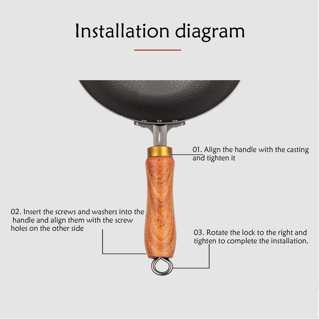 28cm Titanium Flat-Bottom Frying Pan with Lid