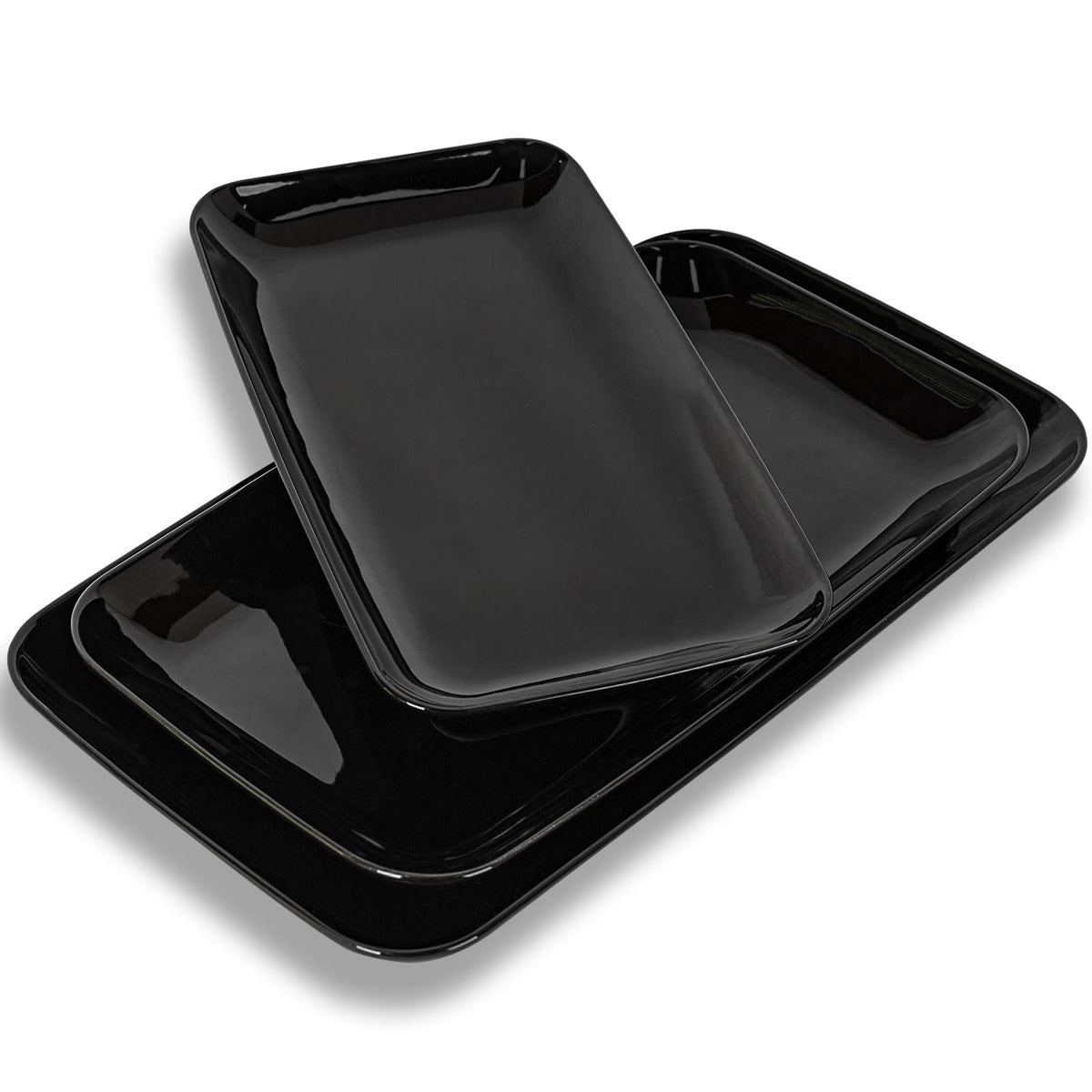 3-Piece Graduated Porcelain Serving Platter Set