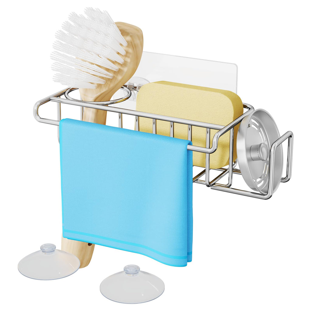 HapiRm 4-in-1 Stainless Steel Sink Caddy