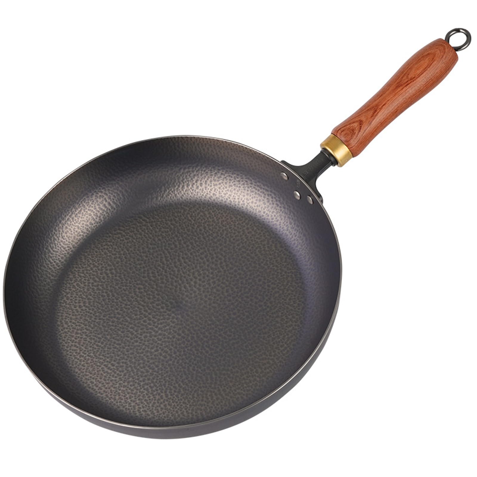 28cm Titanium Flat-Bottom Frying Pan with Lid