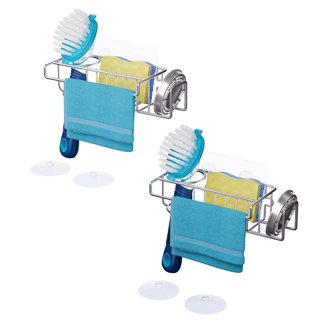 HapiRm 4-in-1 Stainless Steel Sink Caddy