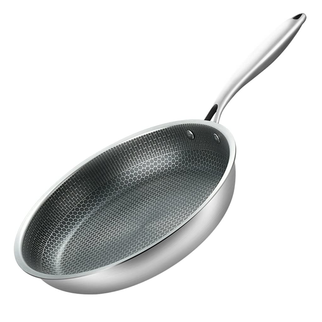 28cm Honeycomb Stainless Steel Frying Pan