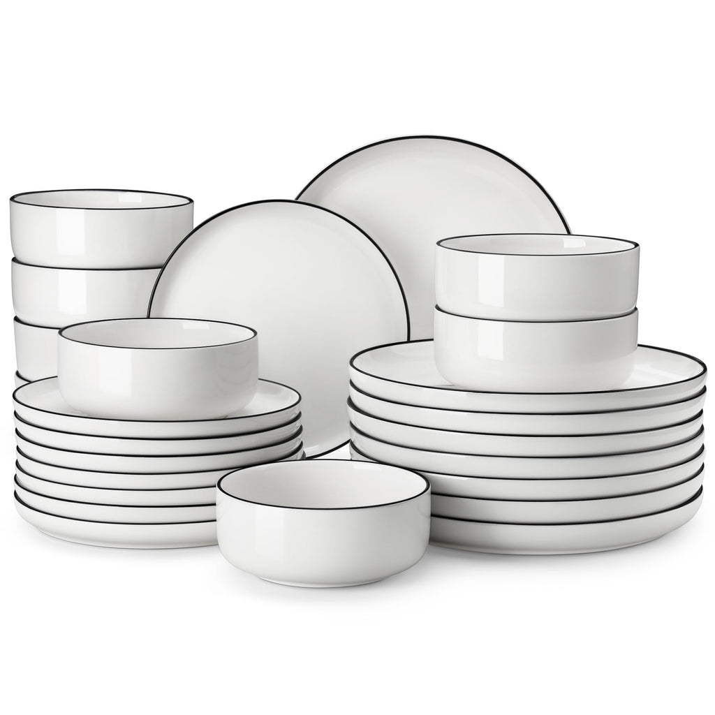 MALACASA LUNA Ceramic Dinnerware Collection