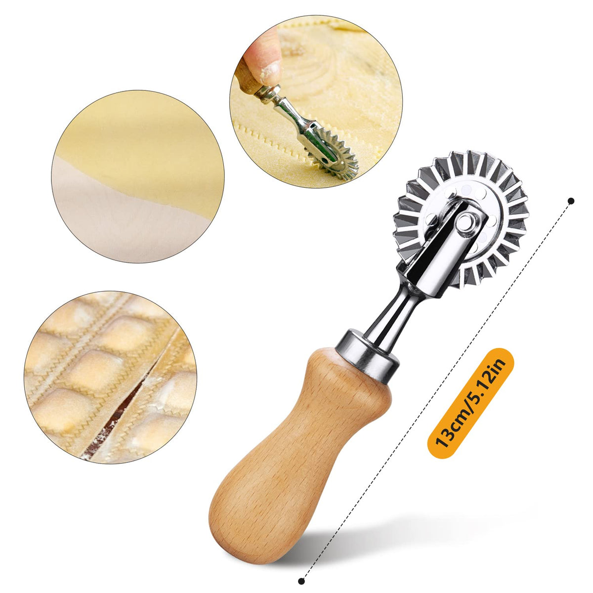 Fluted Pastry and Ravioli Cutter Wheel