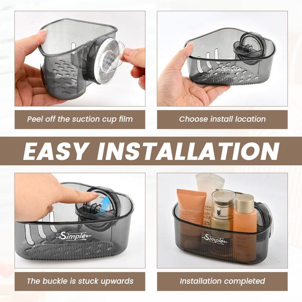 2-Piece Rotating Suction Sink Corner Rack Set