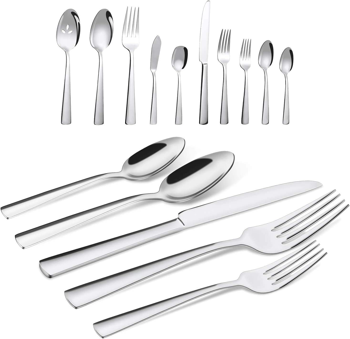 65-Piece Stainless Steel Cutlery Collection