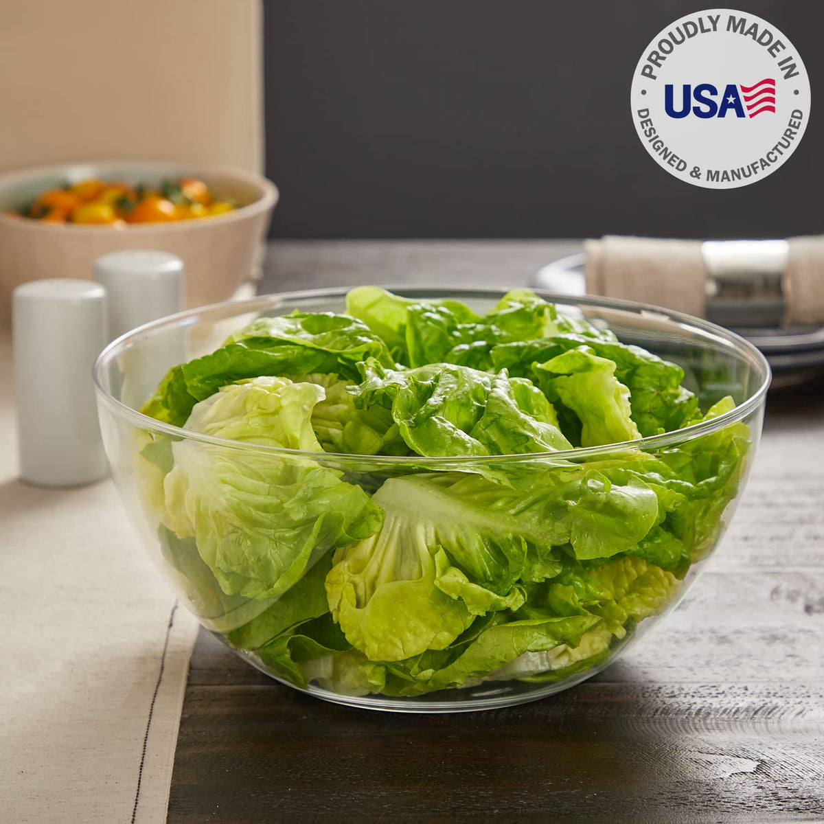 3-Piece 10-Inch Plastic Serving Bowl Set