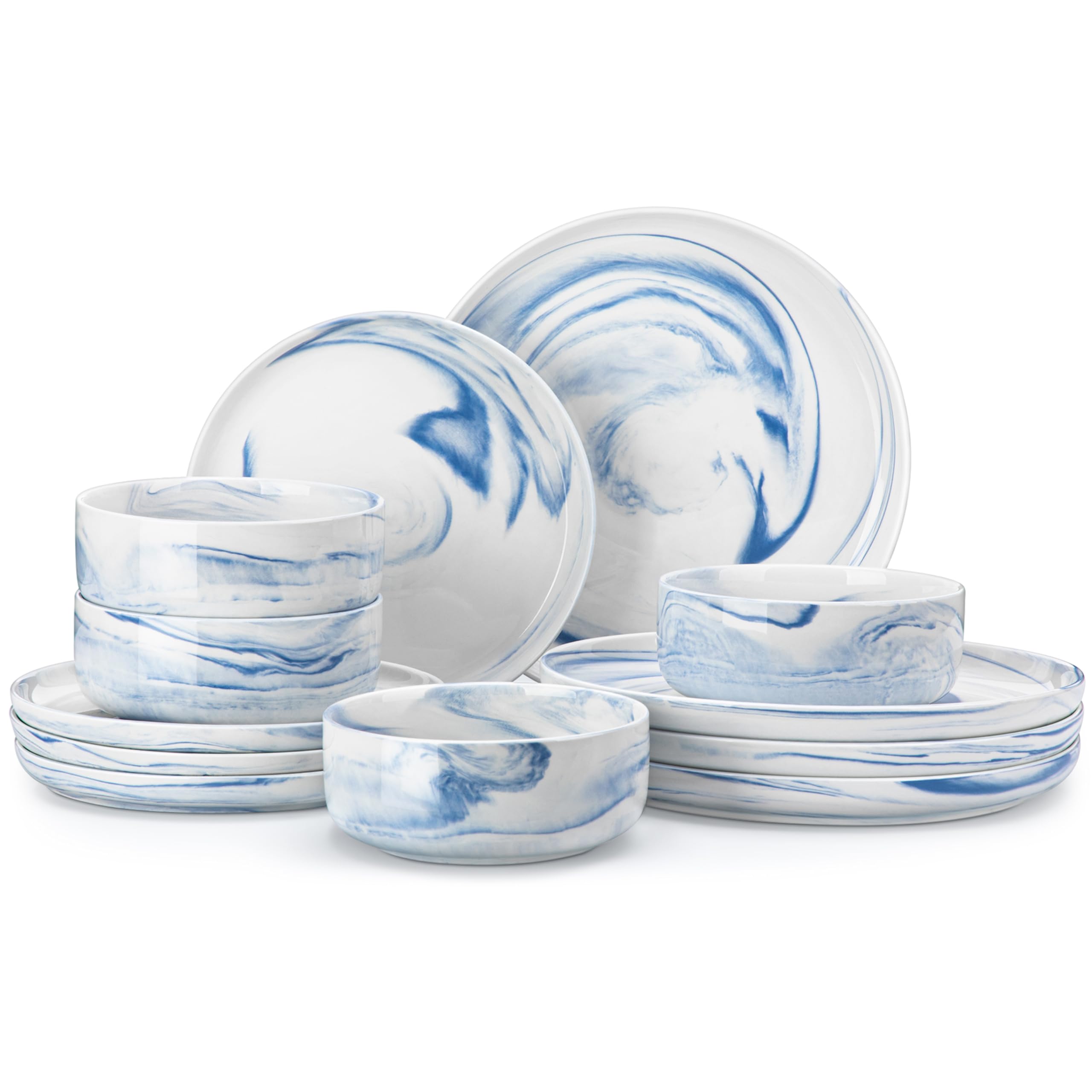 MALACASA LUNA Ceramic Dinnerware Collection