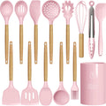 14-Piece Silicone Utensil Set with Holder