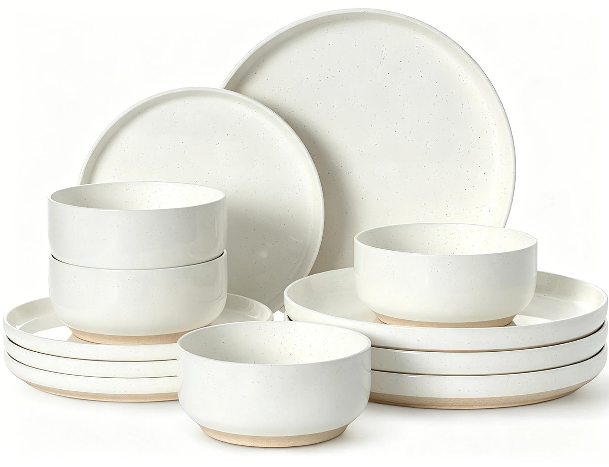 12-Piece Scratch-Resistant Dinnerware Set