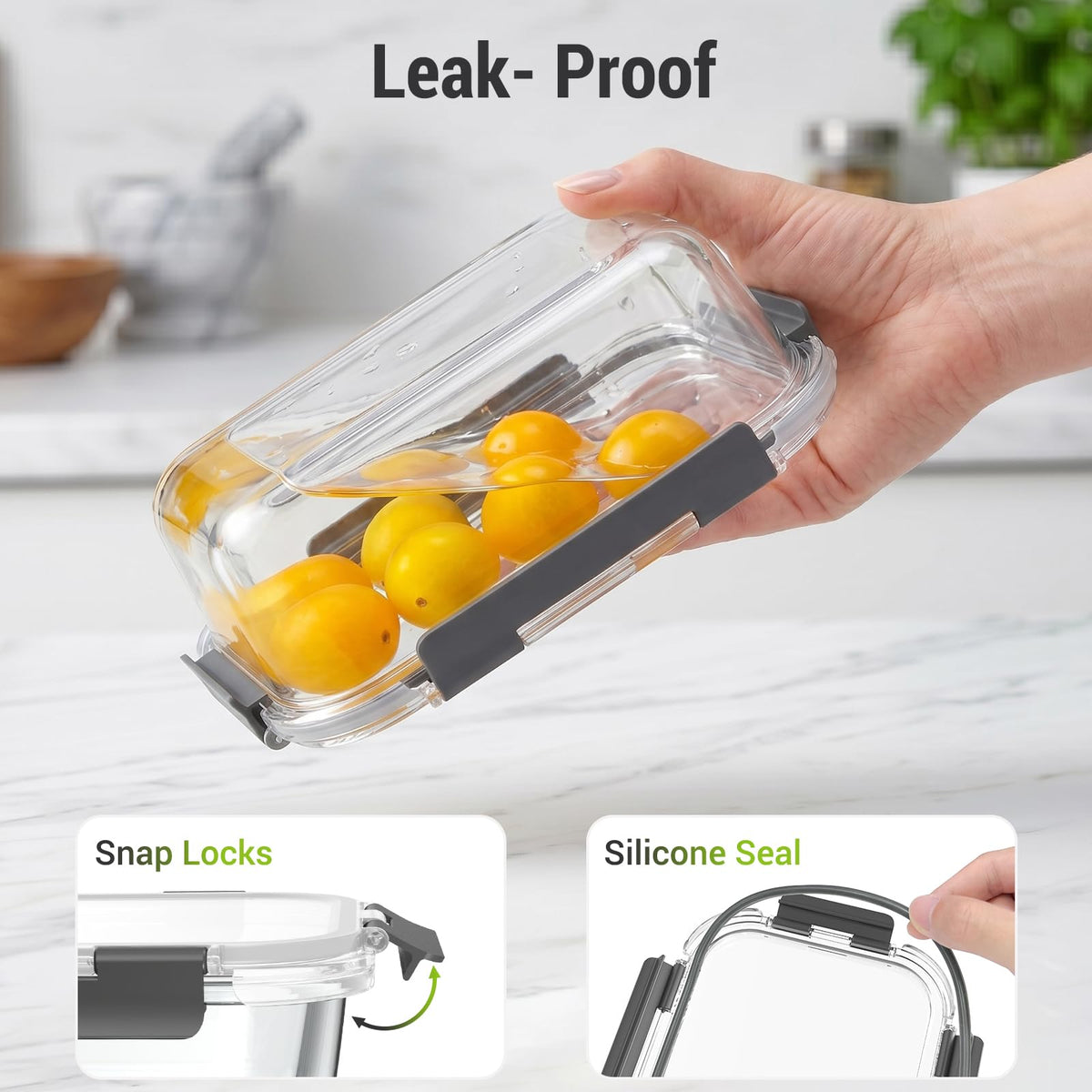 Dealusy 20-Piece Glass Food Storage Container Set
