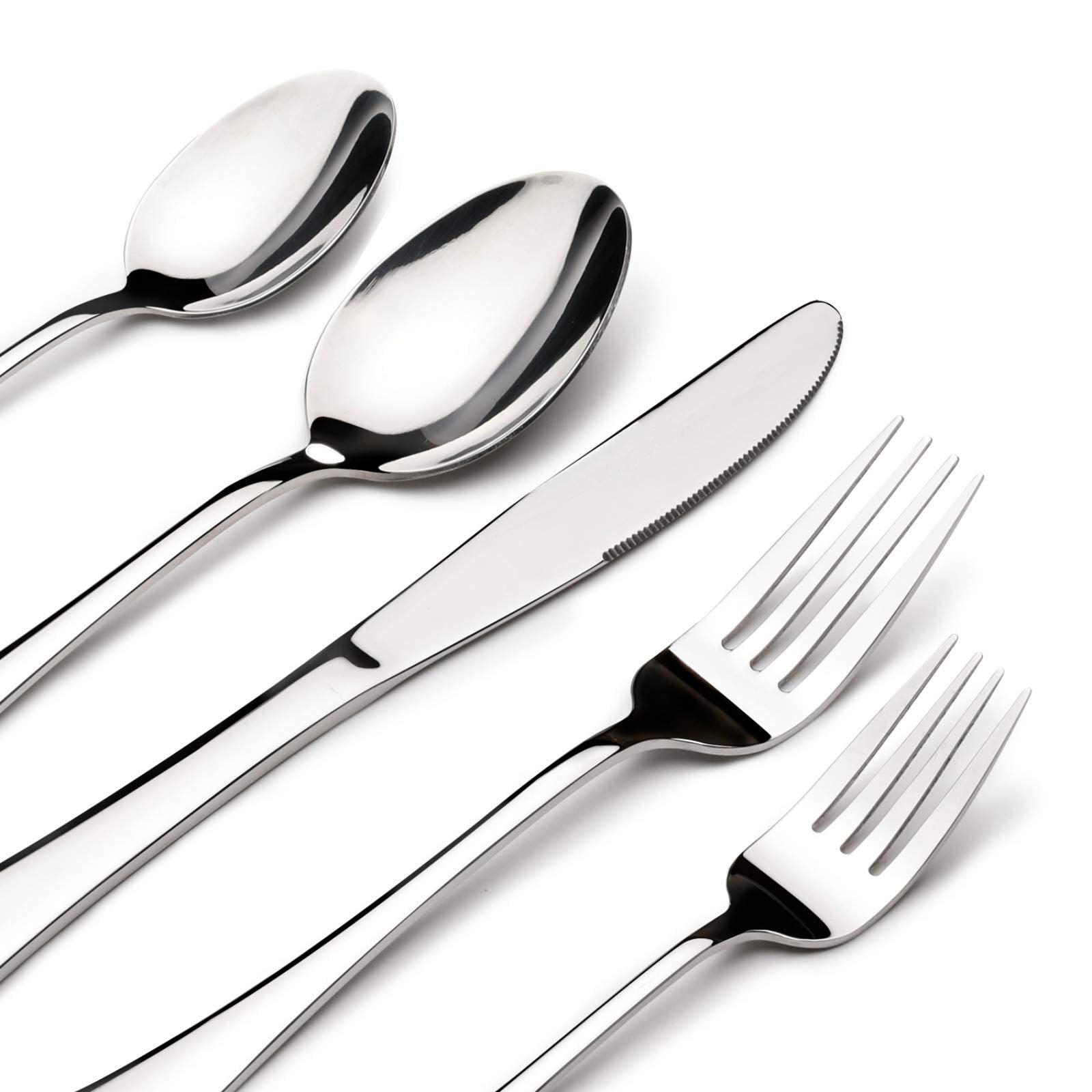 65-Piece Stainless Steel Flatware Set for 12