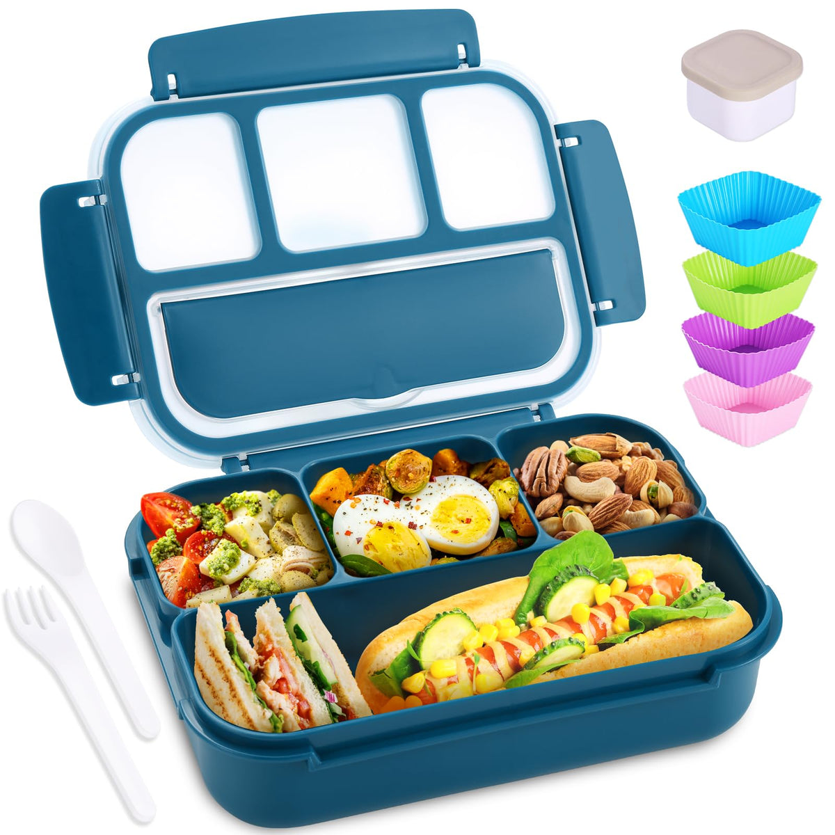 40oz Four-Compartment Bento Lunch Box