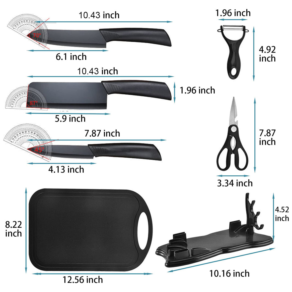 7-Piece Stainless Steel Knife and Cutting Board Set